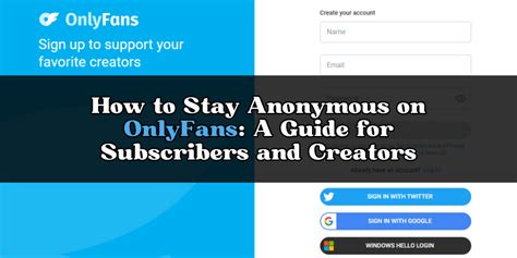 how to do onlyfans anonymously|How to Hide Your OnlyFans Payments History